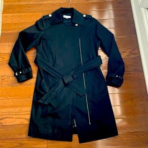 Seraphine Black Maternity Trench Jacket